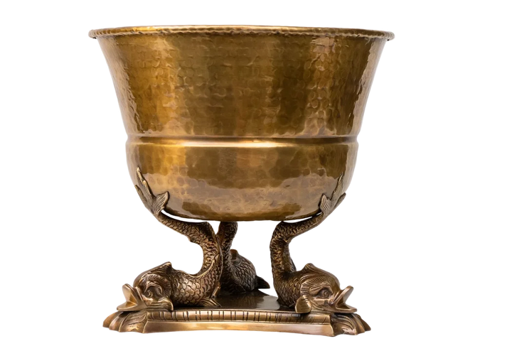 Wine Cooler - Brass Koi - Metal