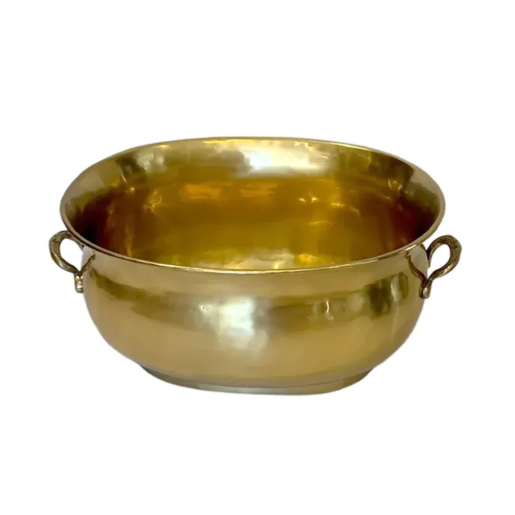 Wine Cooler - Brass Tub Large Handled - Metal