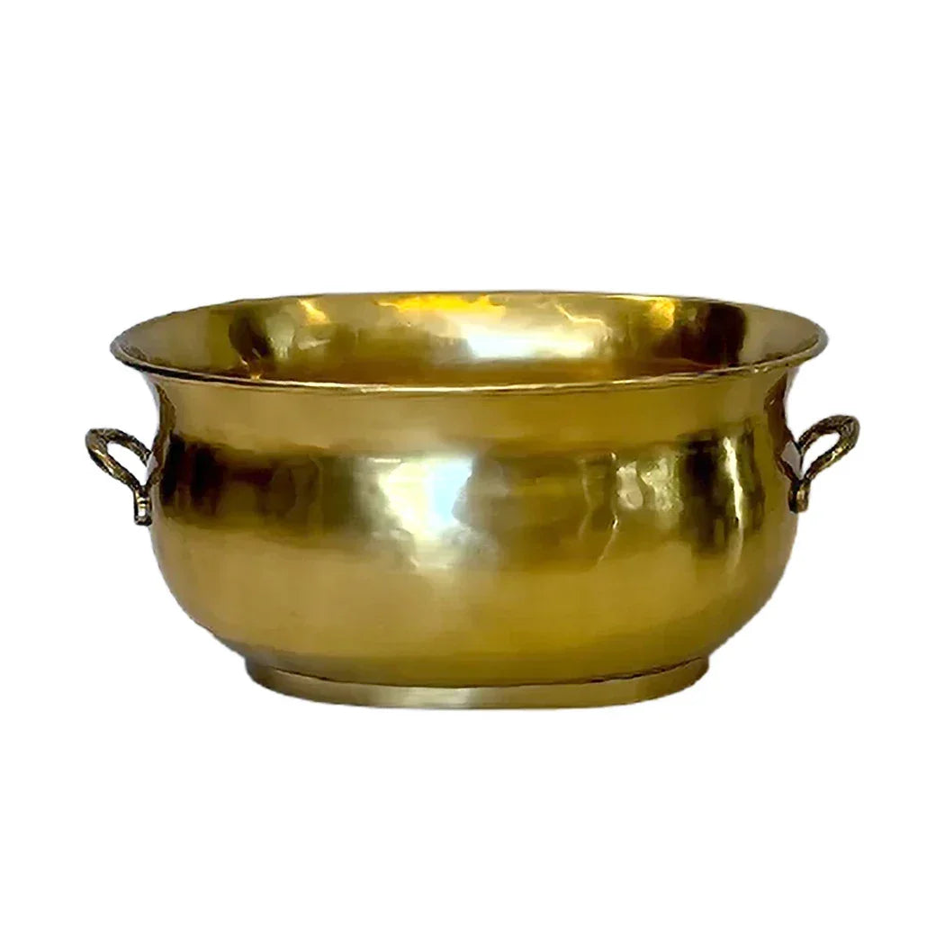 Wine Cooler - Brass Tub Large Handled - Metal