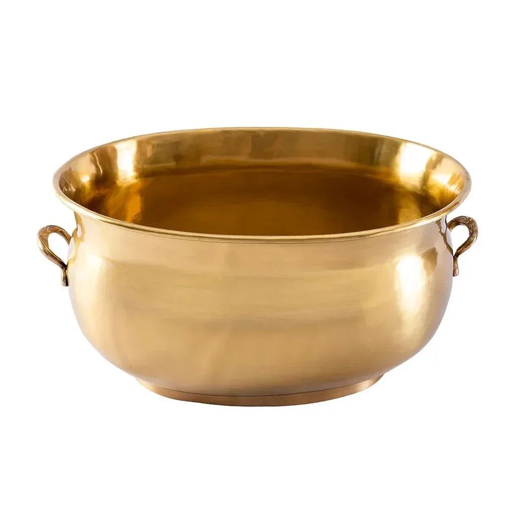 Wine Cooler - Brass Tub Large Handled - Metal