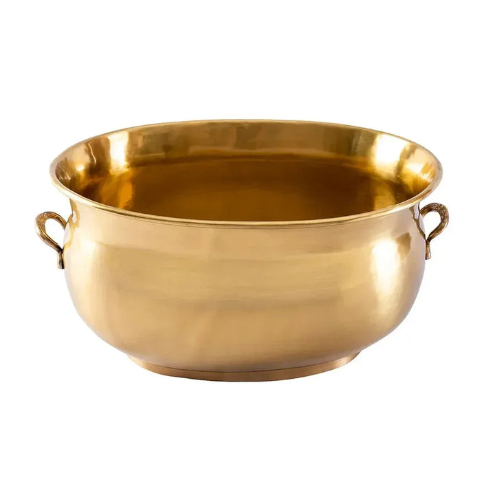 Wine Cooler - Brass Tub Large Handled - Metal