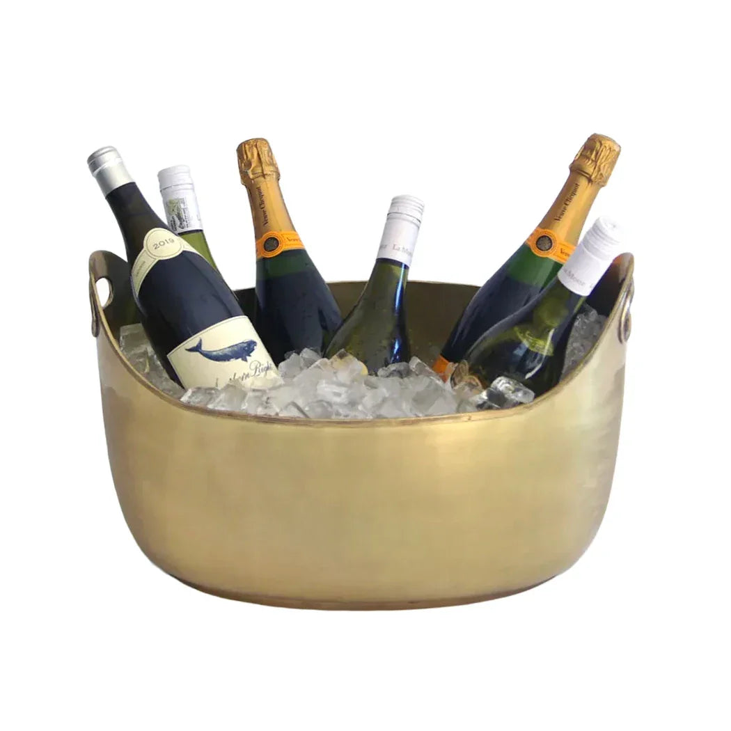 Wine Cooler - Brass Tub Large - Metal