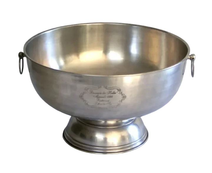 Wine Cooler - Silver Champagne Bowl Rings - Metal