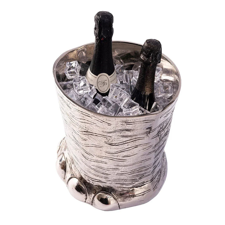 Wine Cooler - Silver Elephant Foot - Metal