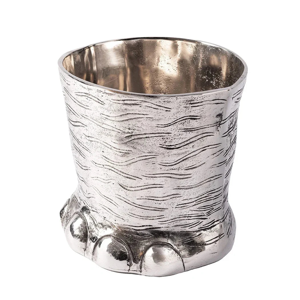 Wine Cooler - Silver Elephant Foot - Metal