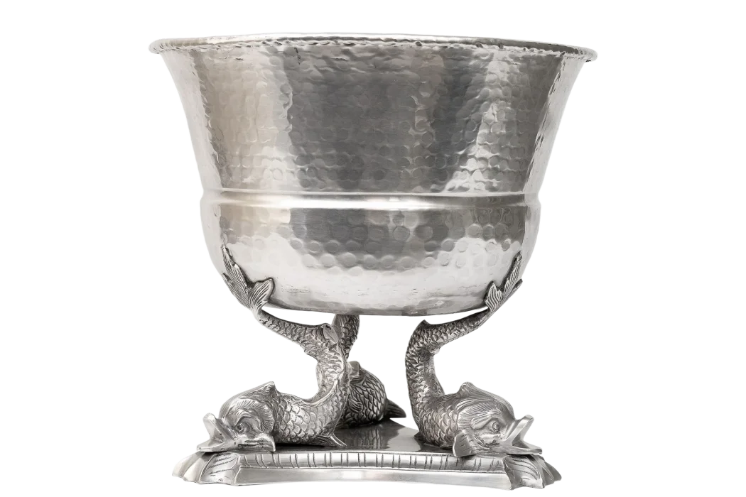 Wine Cooler - Silver Koi - Metal