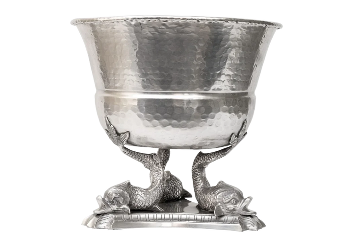 Wine Cooler - Silver Koi - Metal