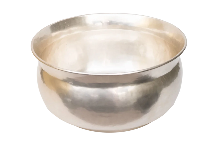 Wine Cooler - Silver Round Vintage Tub Large - Metal
