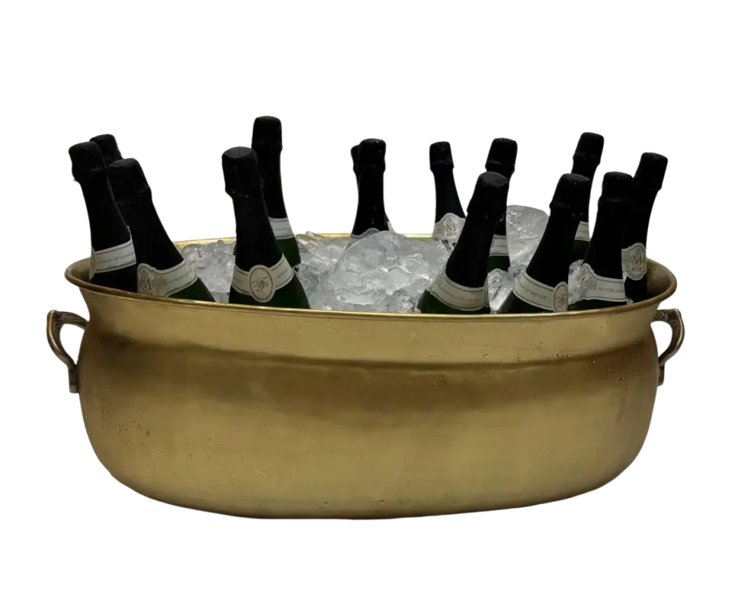 Wine Cooler - XL Brass Tub - Metal
