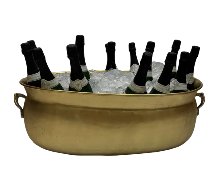 Wine Cooler - XL Brass Tub - Metal