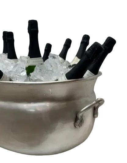 Wine Cooler - XL Silver Tub - Metal