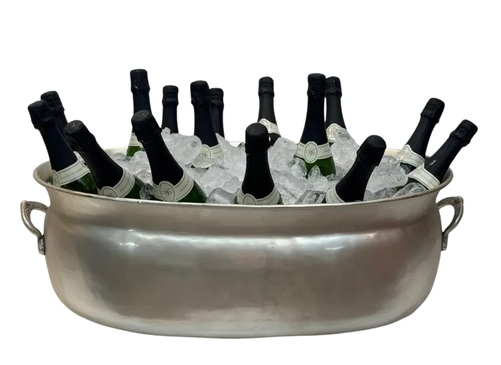 Wine Cooler - XL Silver Tub - Metal
