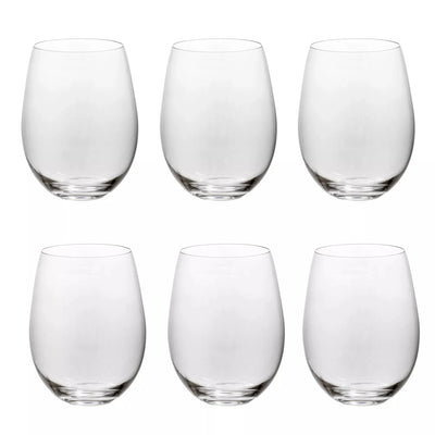 Wine Glass - Stemless Elegance 500ml Set of 6 - Glass /