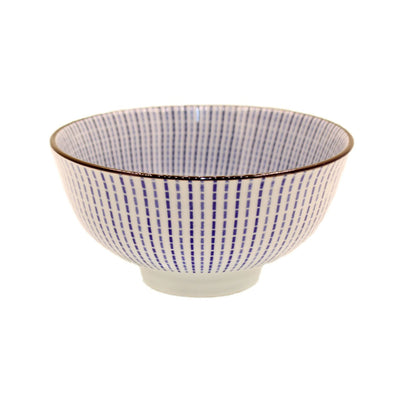 Ceramic Bowl - Blue Striped - Kitchen
