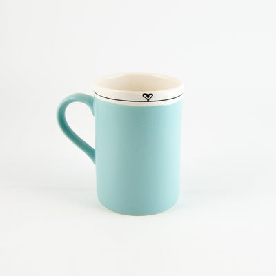 Mug D - Candy Love - Turquoise [Clearance] - Ceramic