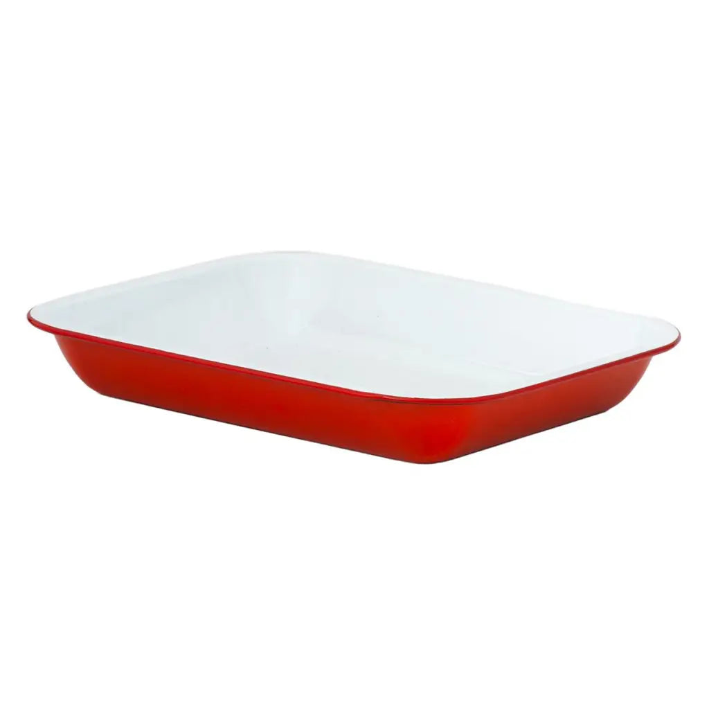 enamel roasting tray pan
