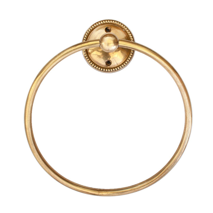 brass towel ring bathroom gold
