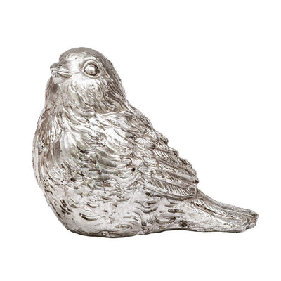 bird ornament silver