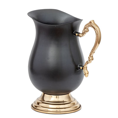 Jug - Matt Black & Brass