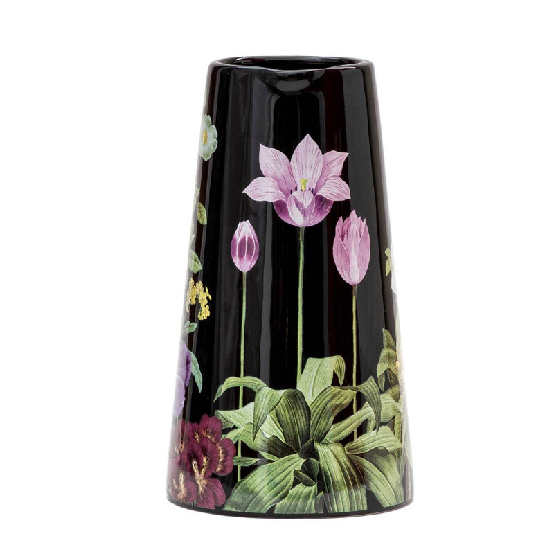 Ceramic Jug - Ebony Flowers 23cm