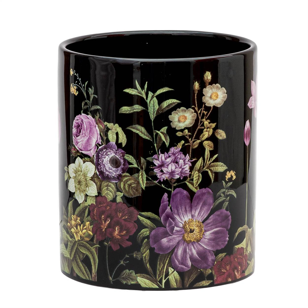 ceramic black planter