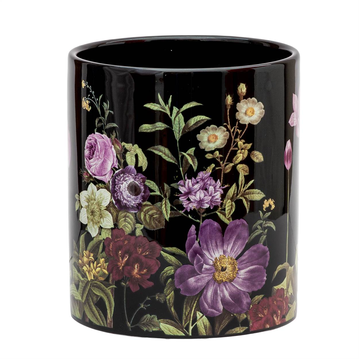 ceramic black planter