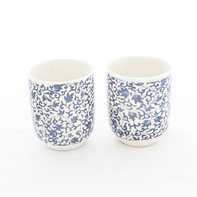 Teacup - Blue & White Set of 2