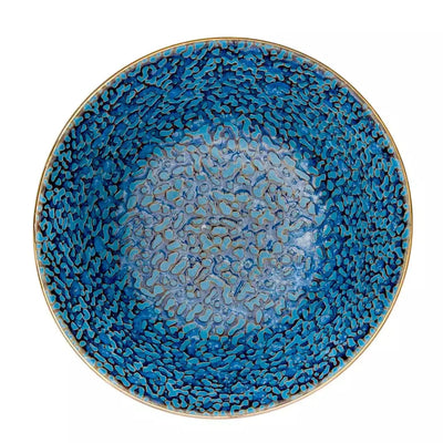 Bowl - Blue Textured Waves 12.25cm - Ceramic