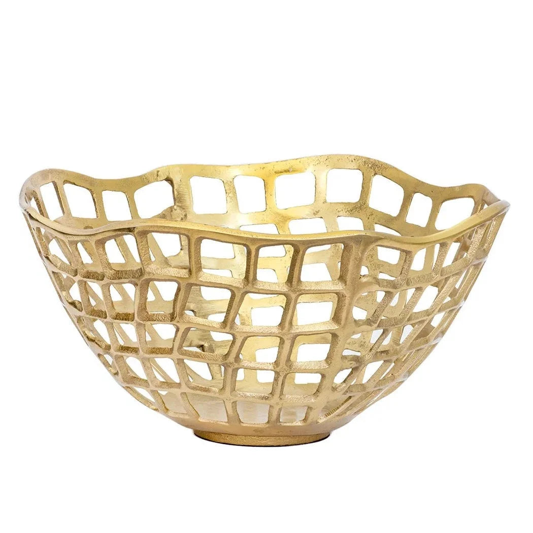 Bowl - Cut-Out Gold Medium - Iron