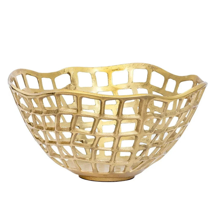 Bowl - Cut-Out Gold Medium - Iron