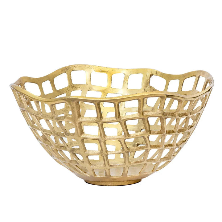 Bowl - Cut-Out Gold Medium - Iron