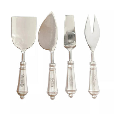 Cheese Set - 4 Piece - Pewter