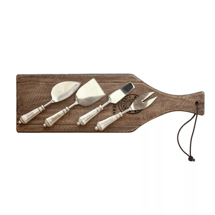 Cheese Set - 4 Piece - Pewter