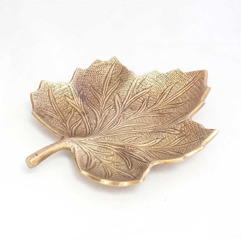 Bowl - Mini Leaf Brass