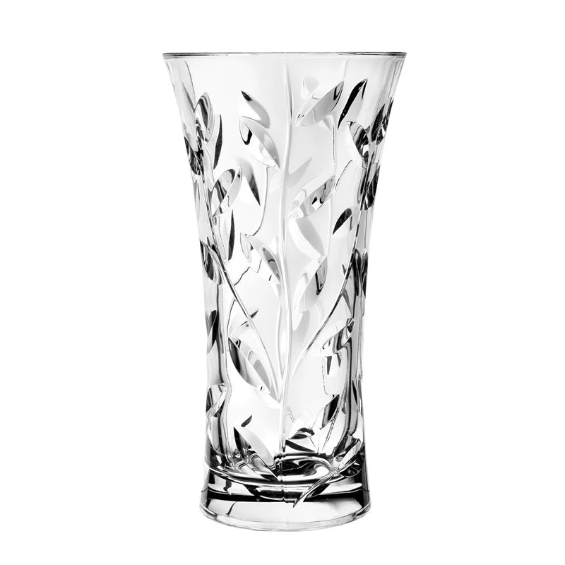 Crystal Vase - Majestic Leaves 30cm