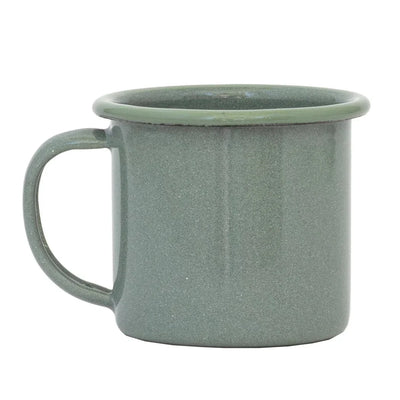 Cup - Enamel Thick Rimmed Various 150ml - Duckegg with Light