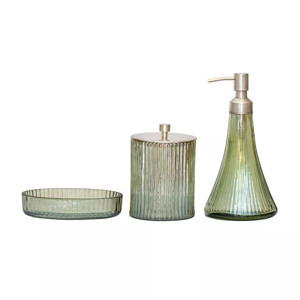 Dispenser - Retro Glass - Pewter