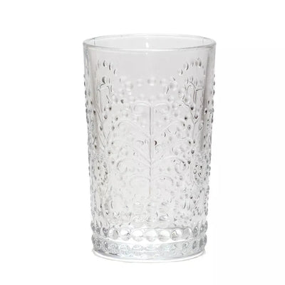 Drinking Glass - Filigree Clear 355ml - Glass / Crystal