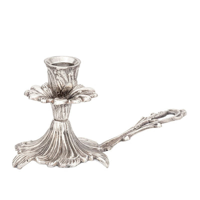 candle stick holder pewter silver