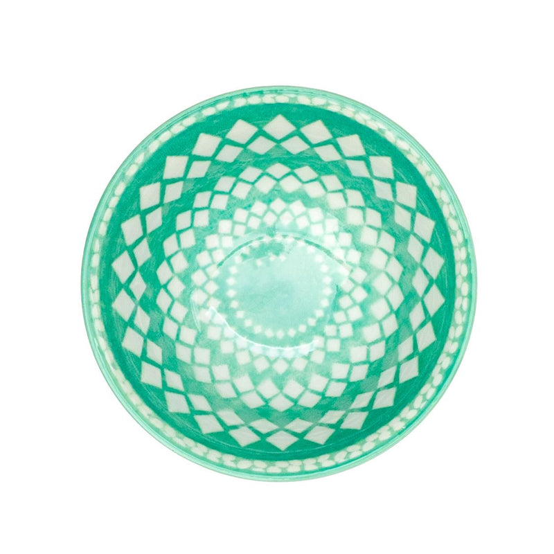 Ceramic Bowl - Greens 8.25cm