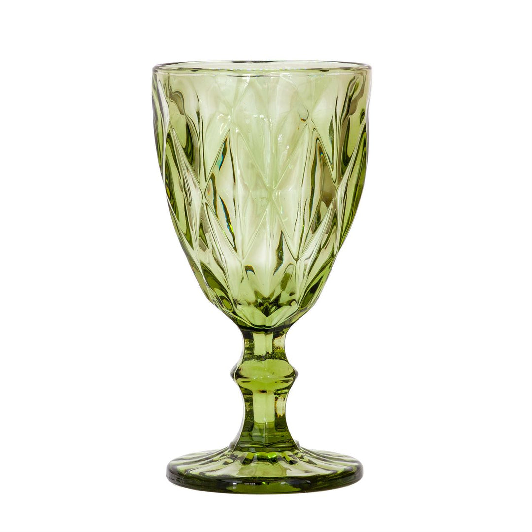 green wine glass