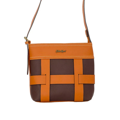 Handbag - Criss Cross Browns - Handbag