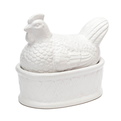 ceramic storage chicken