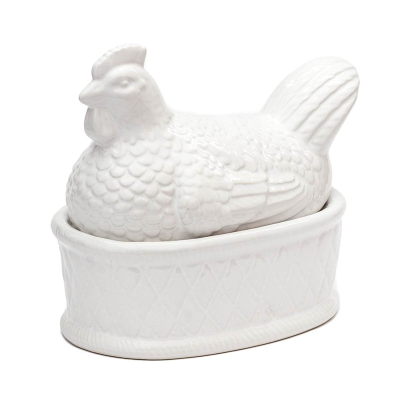 ceramic storage chicken