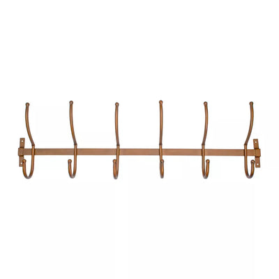 Hook Rack - 6 Hook Bronze - Iron