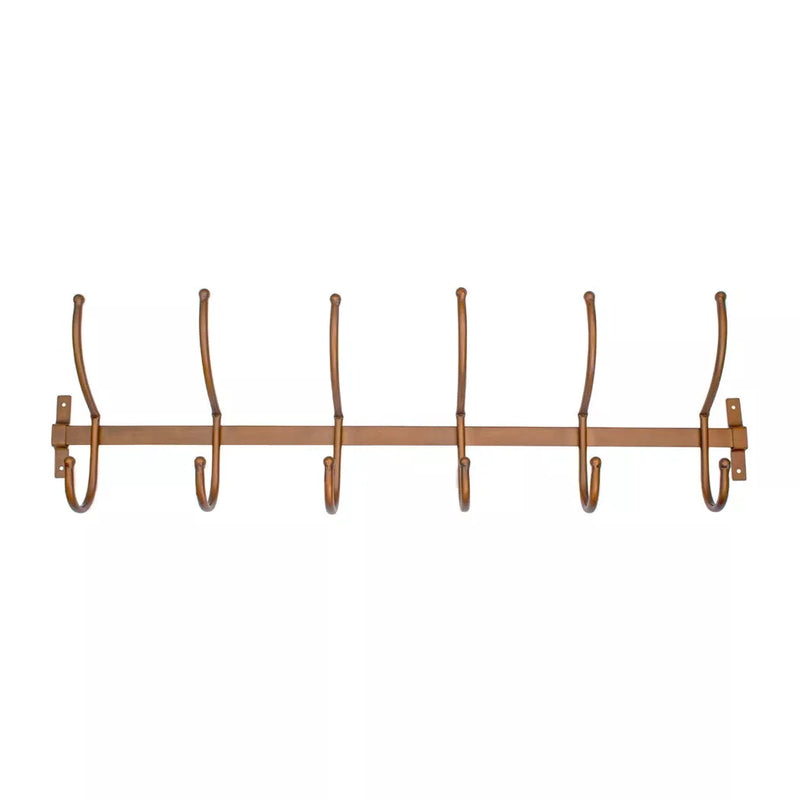 Hook Rack - 6 Hook Bronze - Iron