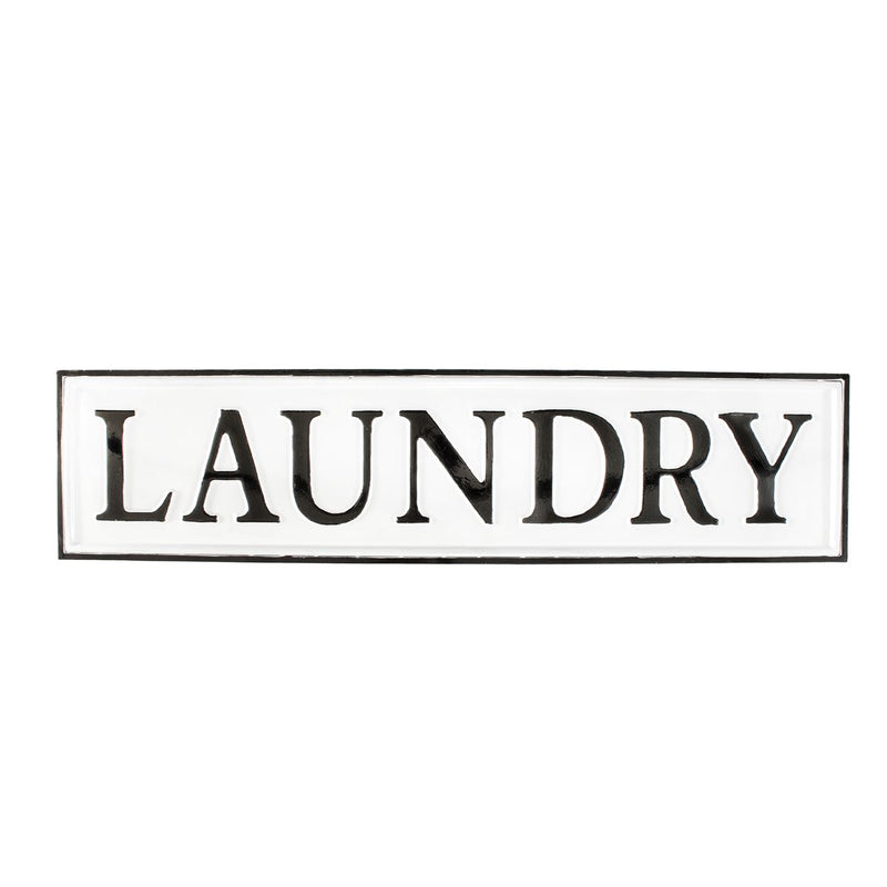 enamel laundry sign