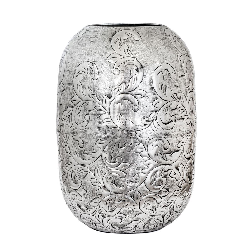 Bullet Vase - Silver Moroccan 42cm