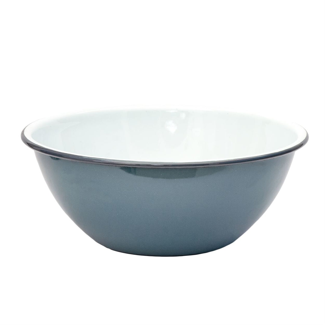 Mixing Bowl - Enamel Greys Large 26cm