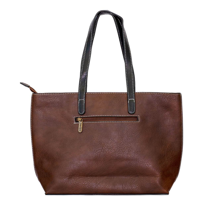 Handbag - Large Brown & Black